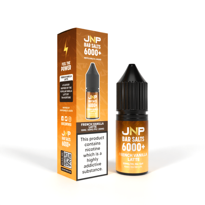 20mg JNP Juice N Power Nic Salt E-liquid 10ml French Vanilla Latte