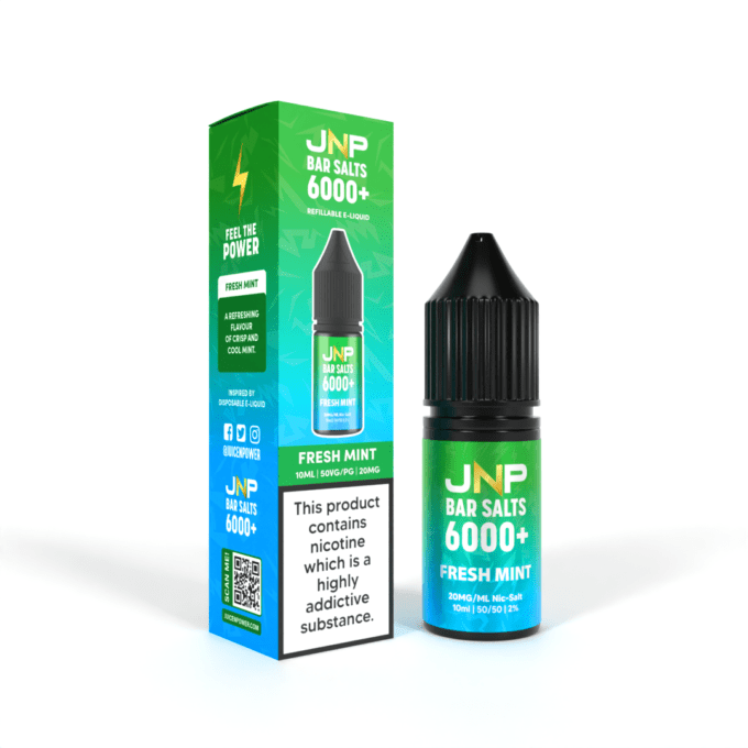 20mg JNP Juice N Power Nic Salt E-liquid 10ml Fresh Mint