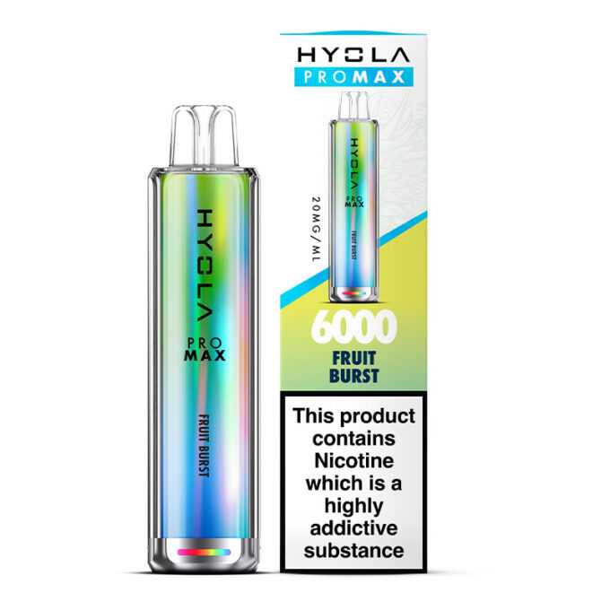 20mg Hyola Pro Max 6000 (6K Puffs) Disposable Vape Fruit Burst