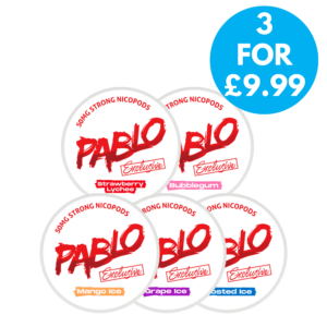 Pablo Exclusive Snus 50mg Nicotine Pouches 3 for £9.99 with free next day shipping