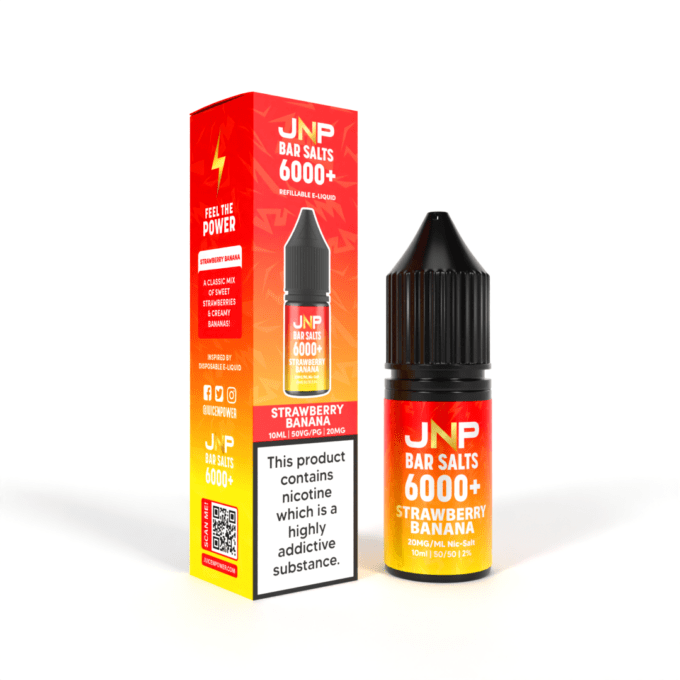 20mg JNP Juice N Power Nic Salt E-liquid 10ml Strawberry Banana