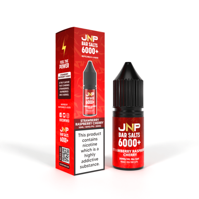 20mg JNP Juice N Power Nic Salt E-liquid 10ml Strawberry Raspberry Cherry