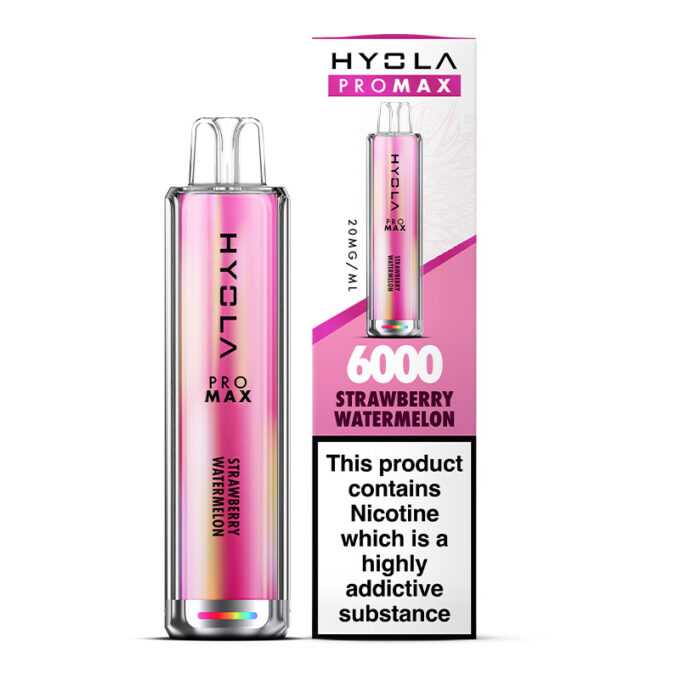 20mg Hyola Pro Max 6000 (6K Puffs) Disposable Vape Strawberry Watermelon