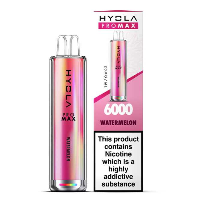 20mg Hyola Pro Max 6000 (6K Puffs) Disposable Vape Watermelon