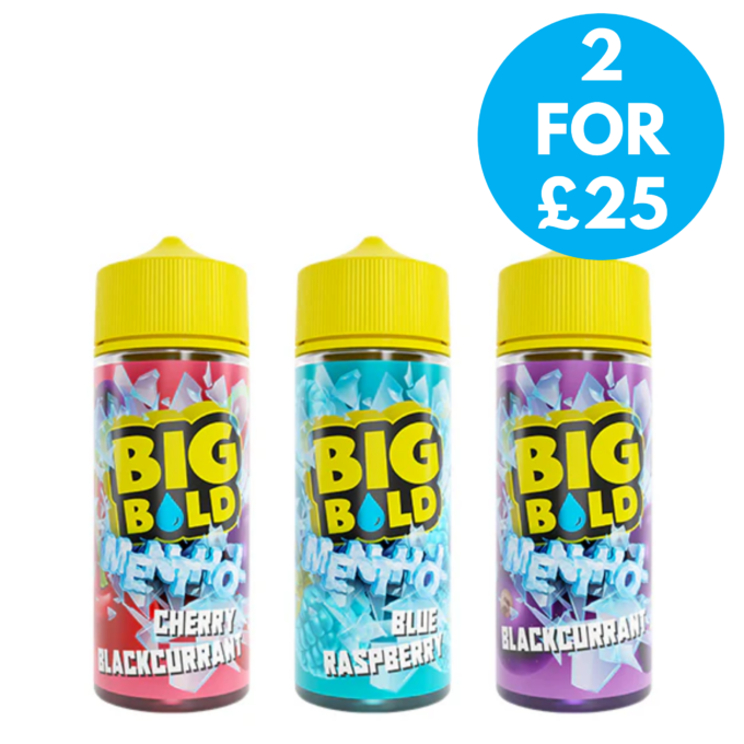 0mg Big Bold Menthol 100ml Shortfill (70VG/30PG) 2 for £25 with free next day shipping