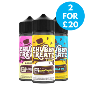 0mg Chubby Treatz 100ml Shortfill (70VG_30PG) 2 For £20 with free next day shipping