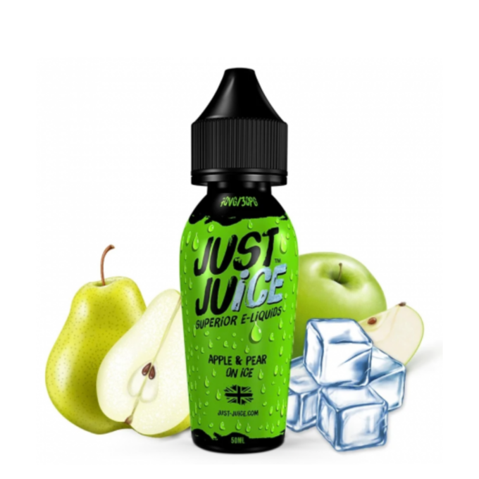 0mg Just Juice ICE 50ml Shortfill (70VG_30PG) apple and pear on ice