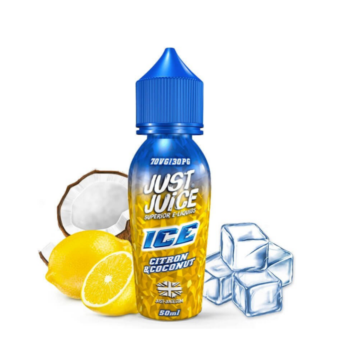 0mg Just Juice ICE 50ml Shortfill (70VG_30PG) citron and coconut