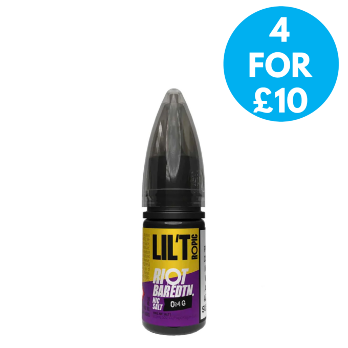 0mg Riot No Nicotine BAR EDTN E-liquid 10ml (50VG_50PG) 4 for £10 with free next day shipping