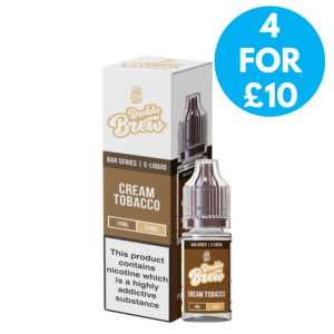 10mg Double Brew 10ml Nic Salt 4 for £10 with free next day shipping over £20