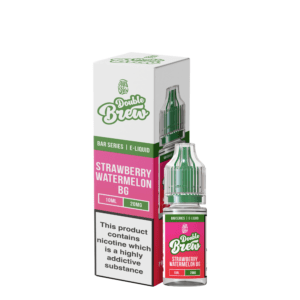 5mg Double Brew Bar Nic Salt 10ml - Strawberry Watermelon Bubblegum