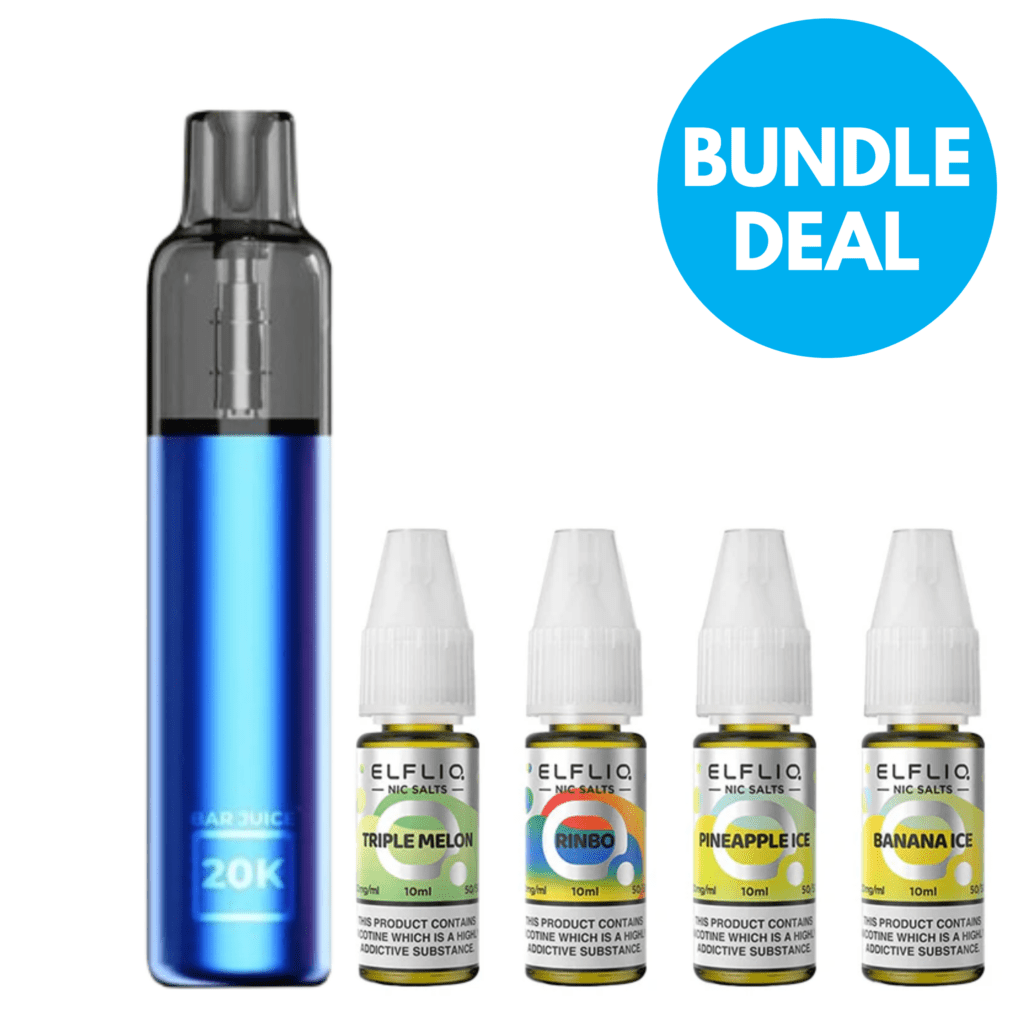 5mg Elfliq And Bar Juice 20K Puffs Disposable BUNDLE - Only £16.99