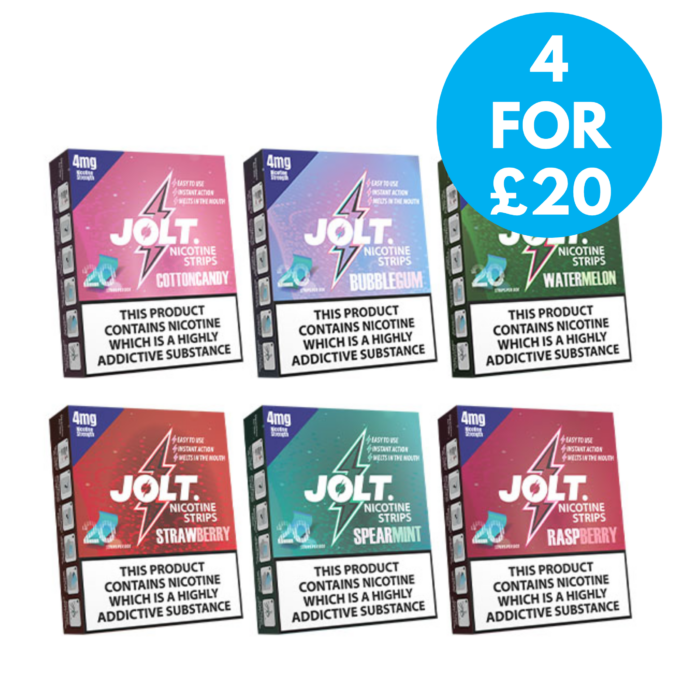 Jolt 4mg Nicotine Film Strips 4 for £20 with free next day shipping