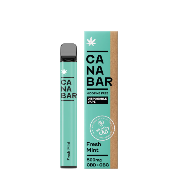 Canabar 500mg CBD+CBG Disposable 700 Puffs fresh mint