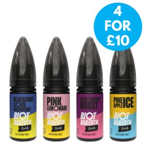 Riot Bar EDTN 10ml Nic Salt E-liquid 0mg