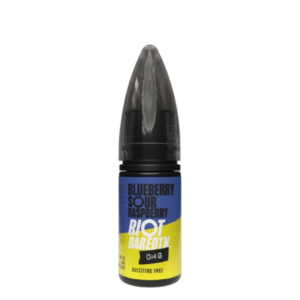 0mg Riot No Nicotine BAR EDTN E-liquid 10ml (50VG/50PG) - Blueberry Sour Raspberry