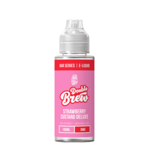 0mg Double Brew Bar Series XL 100ml Shortfill - Strawberry Custard Deluxe