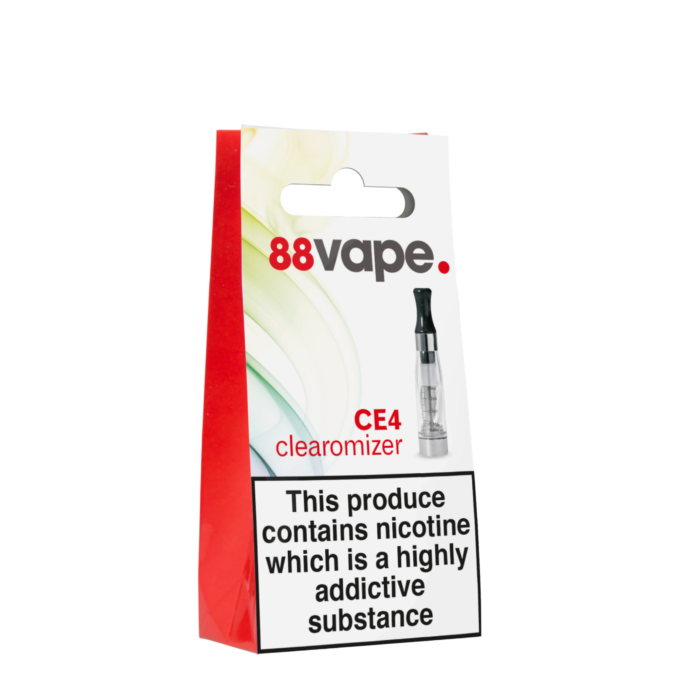 88Vape CE4 Replacement Clearomizer in Poly Bag 1.6ml