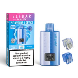 20mg Elf Bar Dual 10K Prefilled Pod Vape Kit - Blueberry Edition