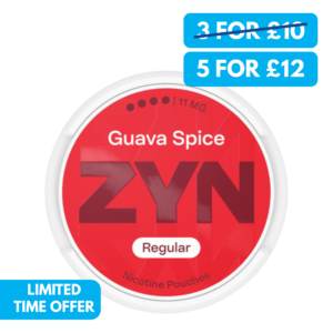 Zyn Snus 11mg Nicotine Pouches 5 For £12