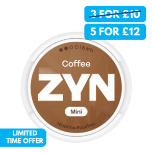 Zyn Snus 6mg Mini Nicotine Pouches 5 For £12