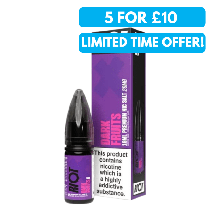 20mg (2%) Riot X E-liquid 10ml Nic Salts (1)