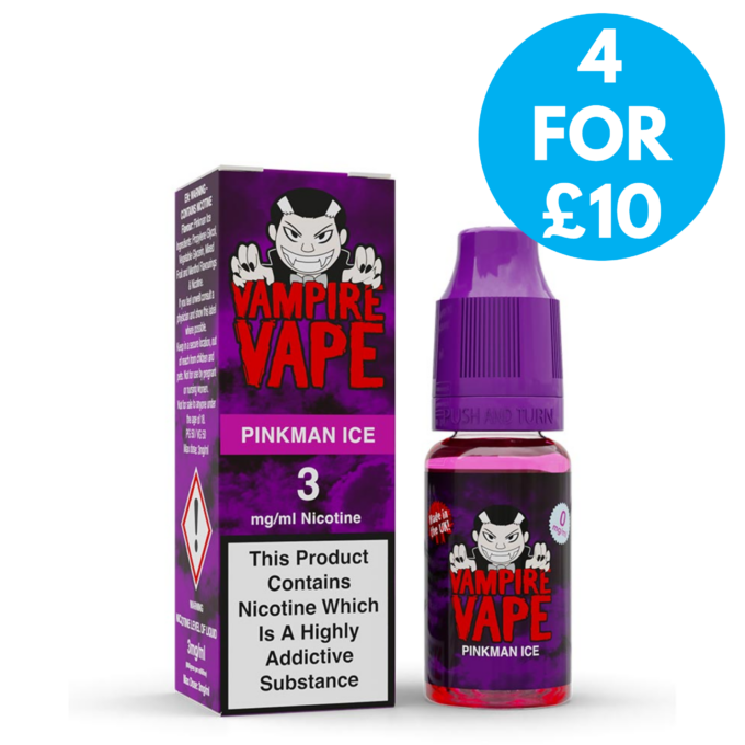 3mg Vampire Vape freebase E-liquids (50VG_50PG)