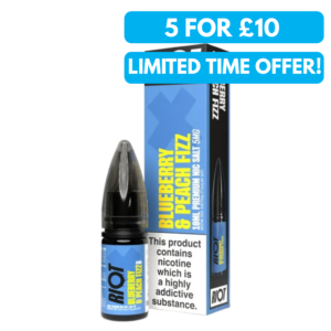 5mg (0.5%) Riot X E-liquid 10ml Nic Salts (1)