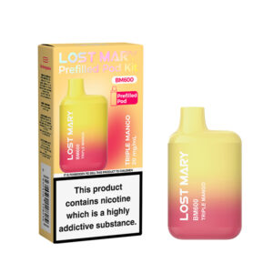 20mg (2%) Lost Mary BM600 Prefilled Pod Vape Kit - Triple Mango