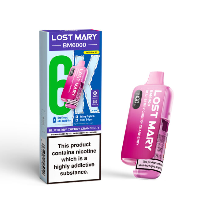 20mg (2%) Lost Mary BM6000 (6K Puffs) Pod Vape