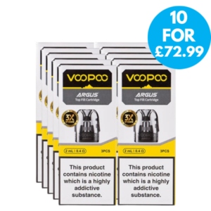 Box Of 10 - Voopoo Argus Top Fill Replacement Pods 2ml