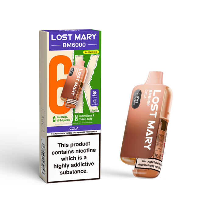 20mg (2%) Lost Mary BM6000 (6K Puffs) Pod Vape