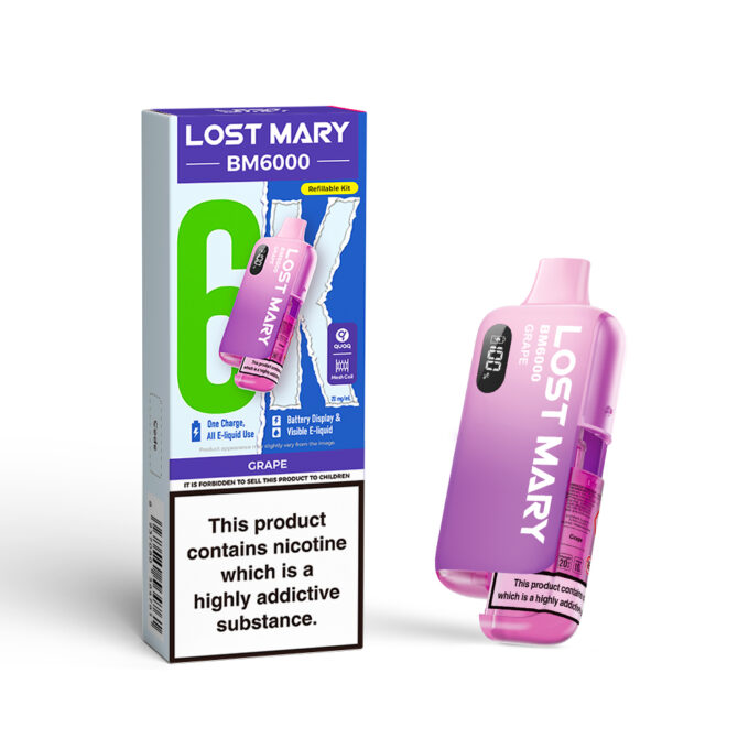 20mg (2%) Lost Mary BM6000 (6K Puffs) Pod Vape