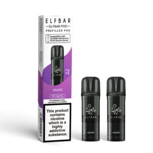 20mg (2%) Elf Bar 600 Prefilled Replacement Pods - Grape