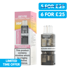Juicy Novamax Pod - 6 For £25