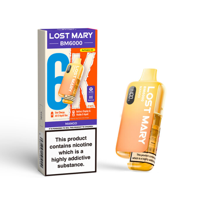 20mg (2%) Lost Mary BM6000 (6K Puffs) Pod Vape