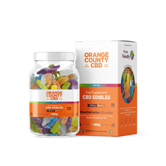 Orange County 1600mg CBD Gummies Large Tub