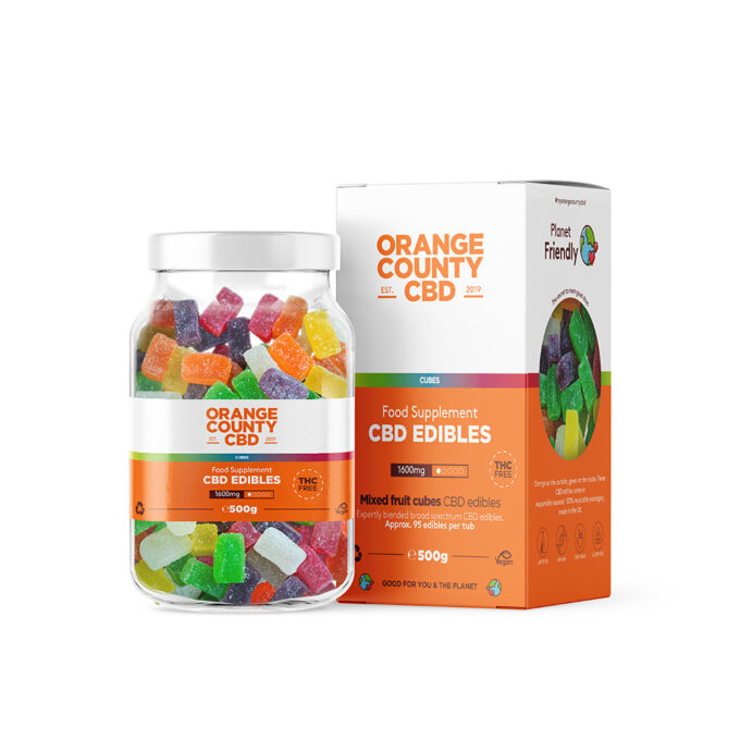 Orange County 1600mg CBD Gummies Large Tub