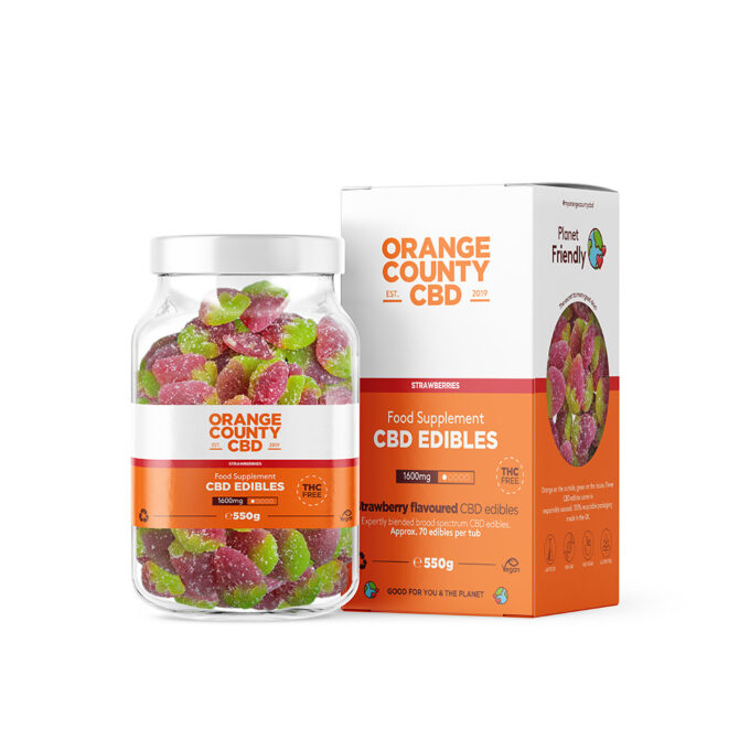 Orange County 1600mg CBD Gummies Large Tub