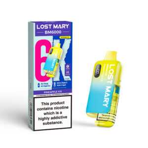 20mg (2%) Lost Mary BM6000 (6K Puffs) Pod Vape - Pineapple Ice