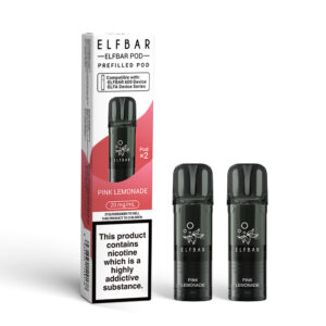 20mg (2%) Elf Bar 600 Prefilled Replacement Pods - Pink Lemonade