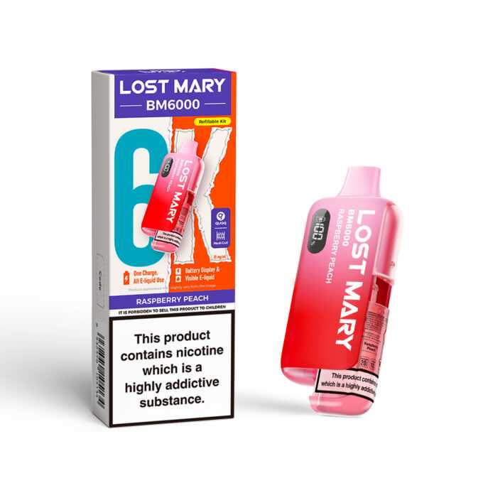 20mg (2%) Lost Mary BM6000 (6K Puffs) Pod Vape
