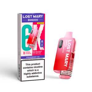 20mg (2%) Lost Mary BM6000 (6K Puffs) Pod Vape - Strawberry Ice