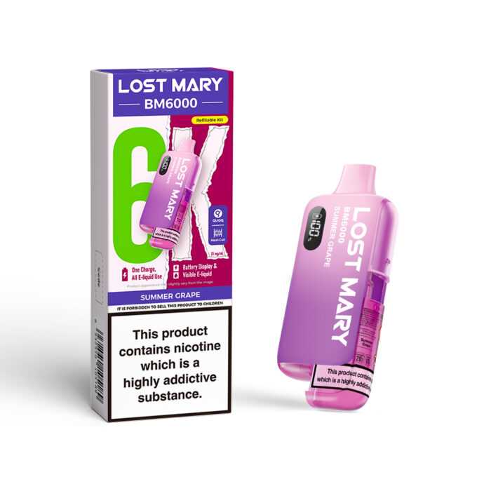 20mg (2%) Lost Mary BM6000 (6K Puffs) Pod Vape