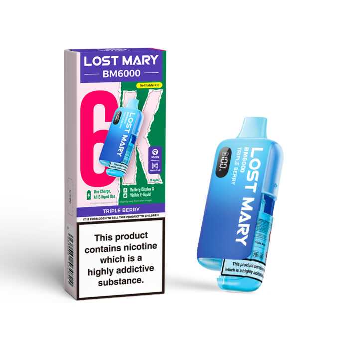 20mg (2%) Lost Mary BM6000 (6K Puffs) Pod Vape