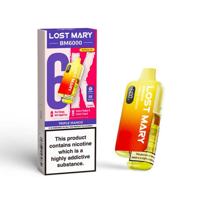 20mg (2%) Lost Mary BM6000 (6K Puffs) Pod Vape