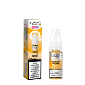ELFLIQ 10mg (1%) Nic Salt E-liquid 10ml - Rhubarb Snoow