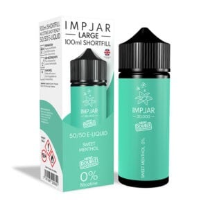 0mg Imp Jar 100ml Double Concentrate Shortfill (50VG/50PG) - Sweet Menthol