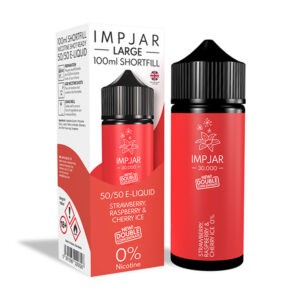 0mg Imp Jar 100ml Double Concentrate Shortfill (50VG/50PG) - Strawberry Raspberry Cherry Ice