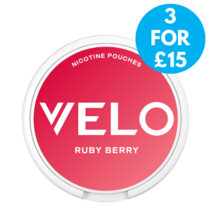 Velo 4mg Snus Nicotine Pouches Mini - Ruby Berry